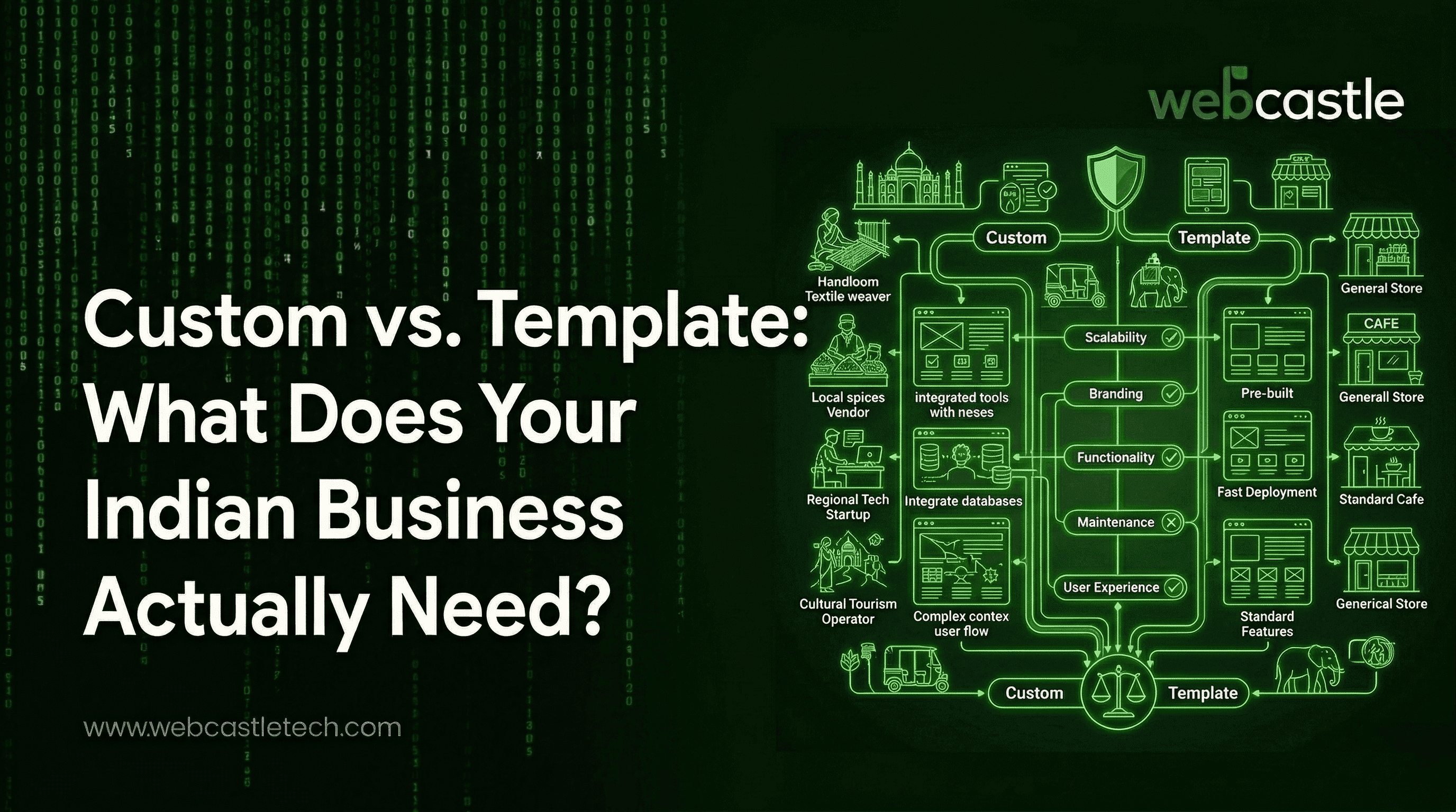 Custom vs. Template: What Does Your Indian Business Actually Need?