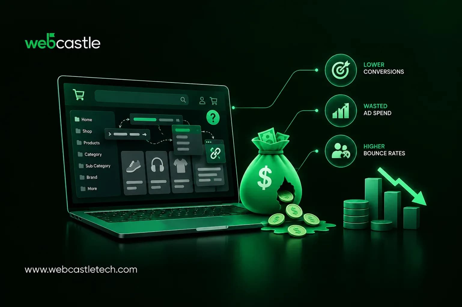 How Poor eCommerce Site Architecture Can Waste Your Marketing Budget
