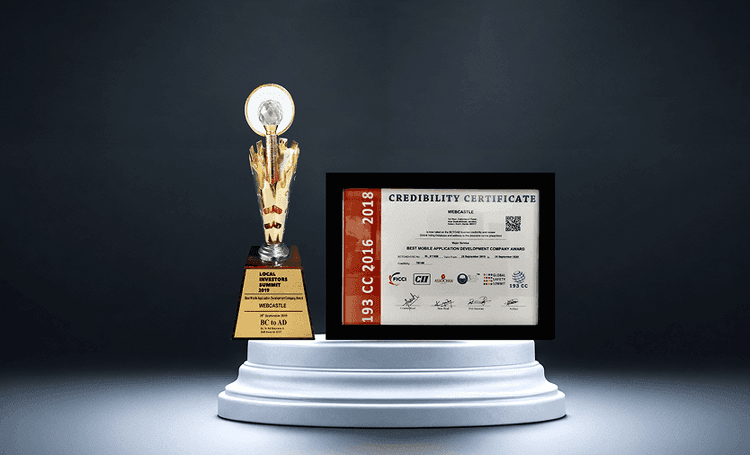 Best Mobilre App development Ciompany Award - 2019 - Local investors Summit